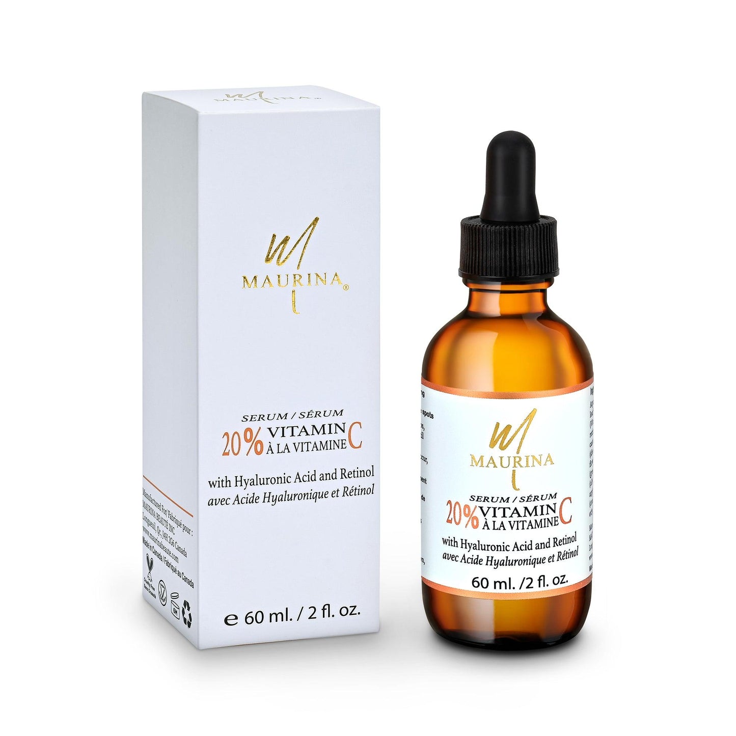 Face Serum - 20% Vitamin C Serum With Hyaluronic Acid And Retinol